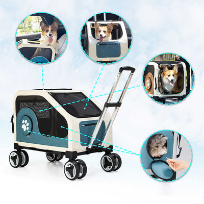 60° Swivel Wheels for Easy Maneuverability
