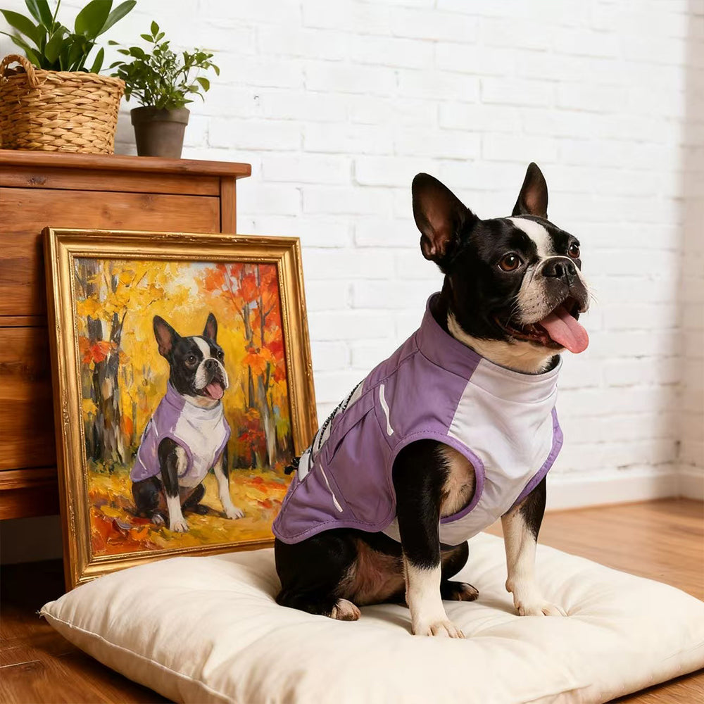 Waterproof Reflective Dog Jacket – Lavender Purple