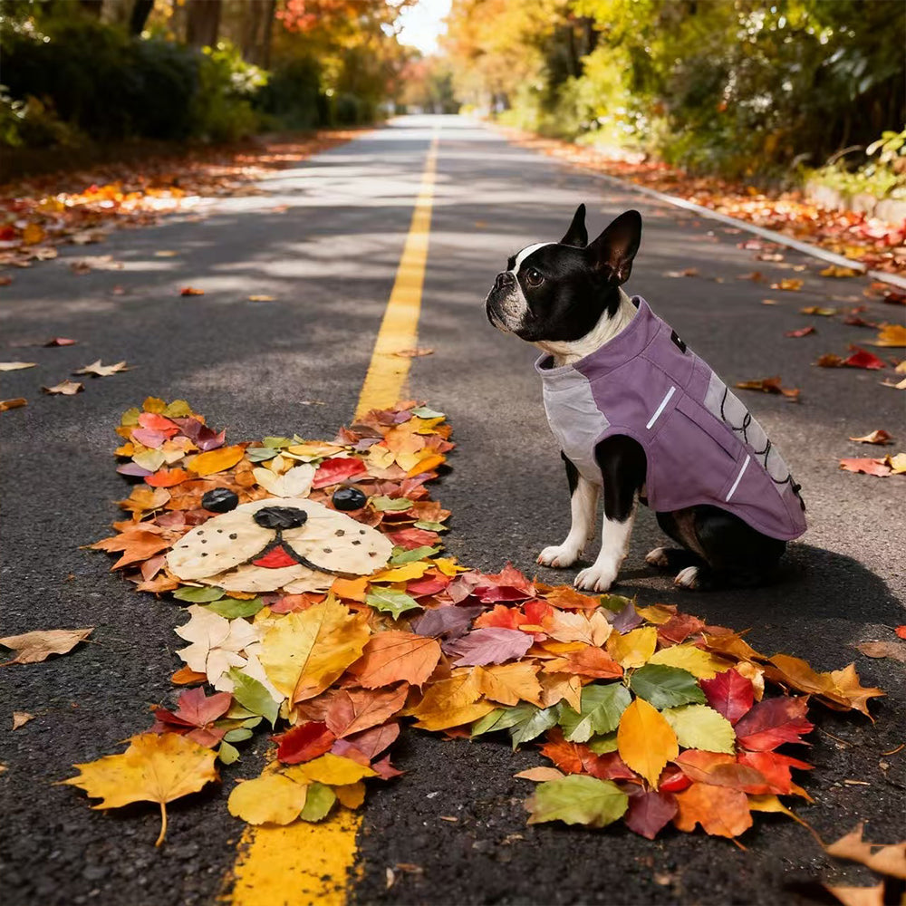 Waterproof Reflective Dog Jacket – Lavender Purple