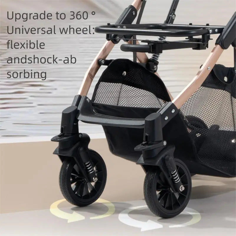 Pawzseek 3 in 1 Folding Pet Dog Stroller