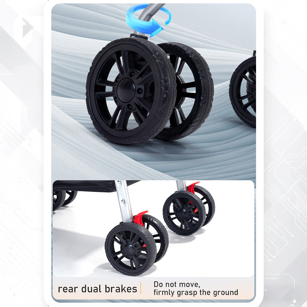 Pet Stroller - Double-Story Travel Stroller