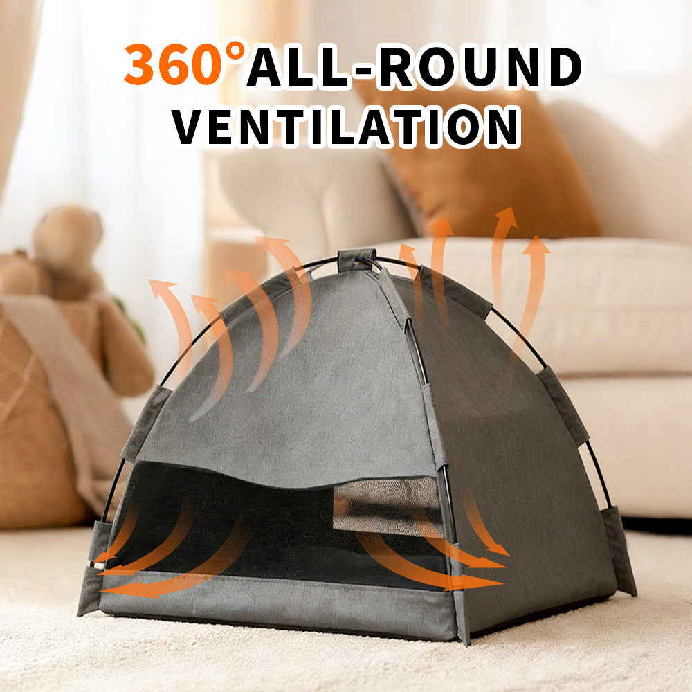 Pawzseek Pet Tent Bed: Cozy Cave for Cats & Small Dogs