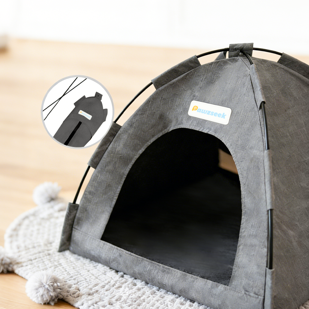 Pawzseek Pet Tent Bed: Cozy Cave for Cats & Small Dogs