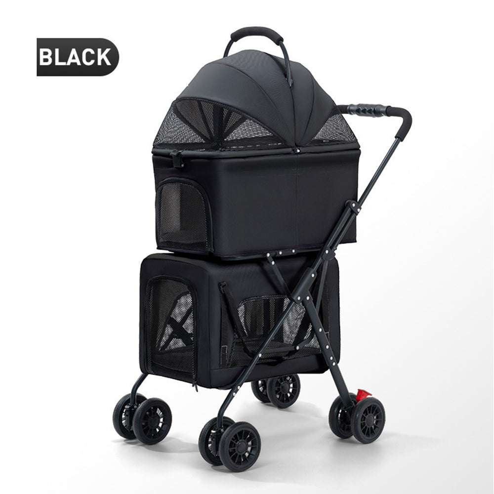Pet Stroller - Double-Story Travel Stroller