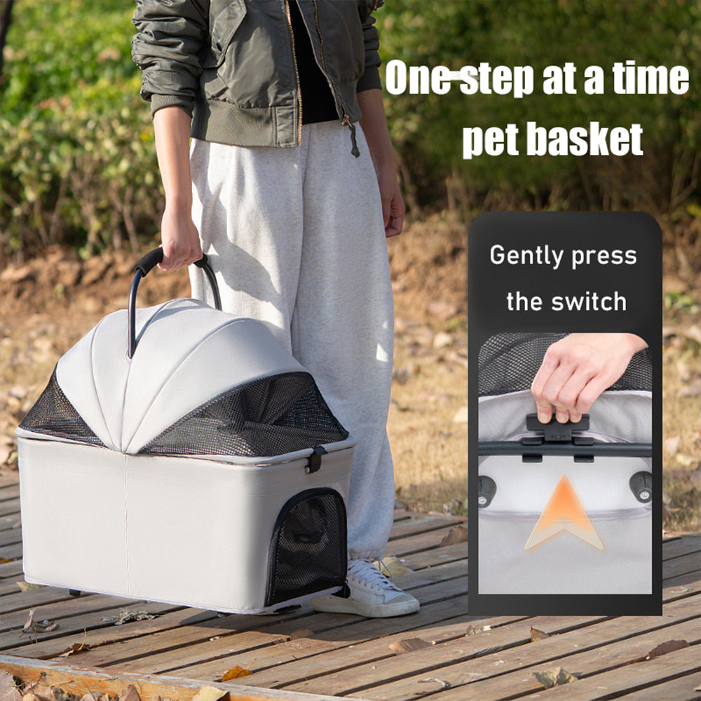 Pet Stroller - Double-Story Travel Stroller