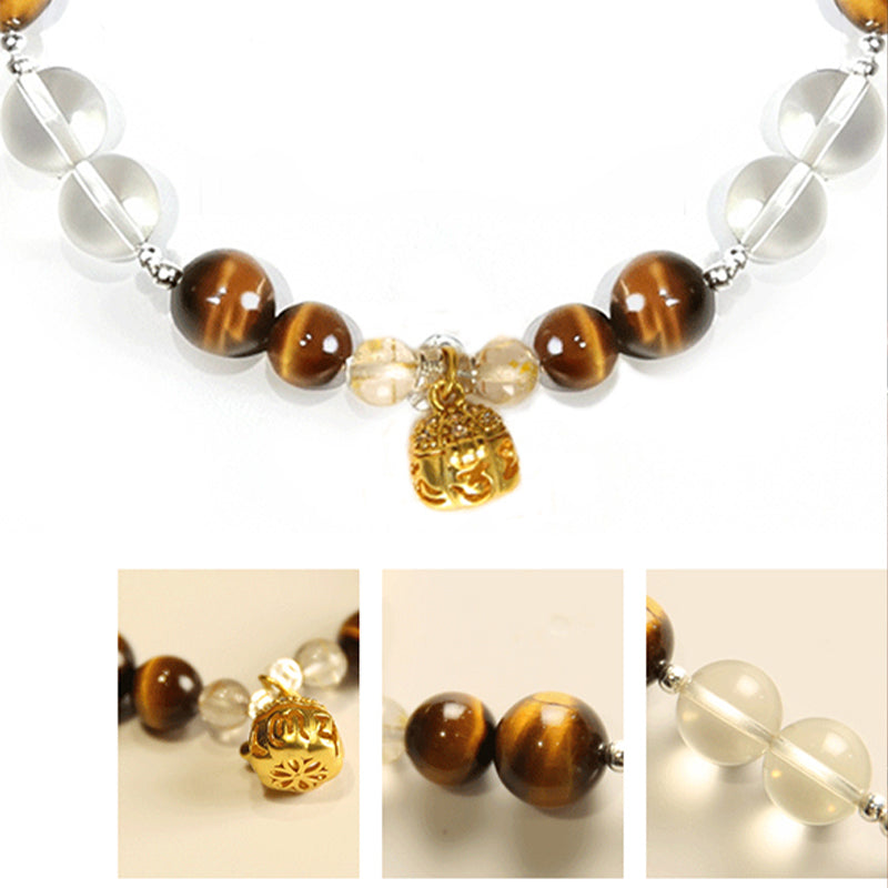 Healing Tiger's Eye Necklace for Pets