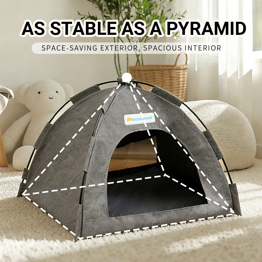 Pawzseek Pet Tent Bed: Cozy Cave for Cats & Small Dogs