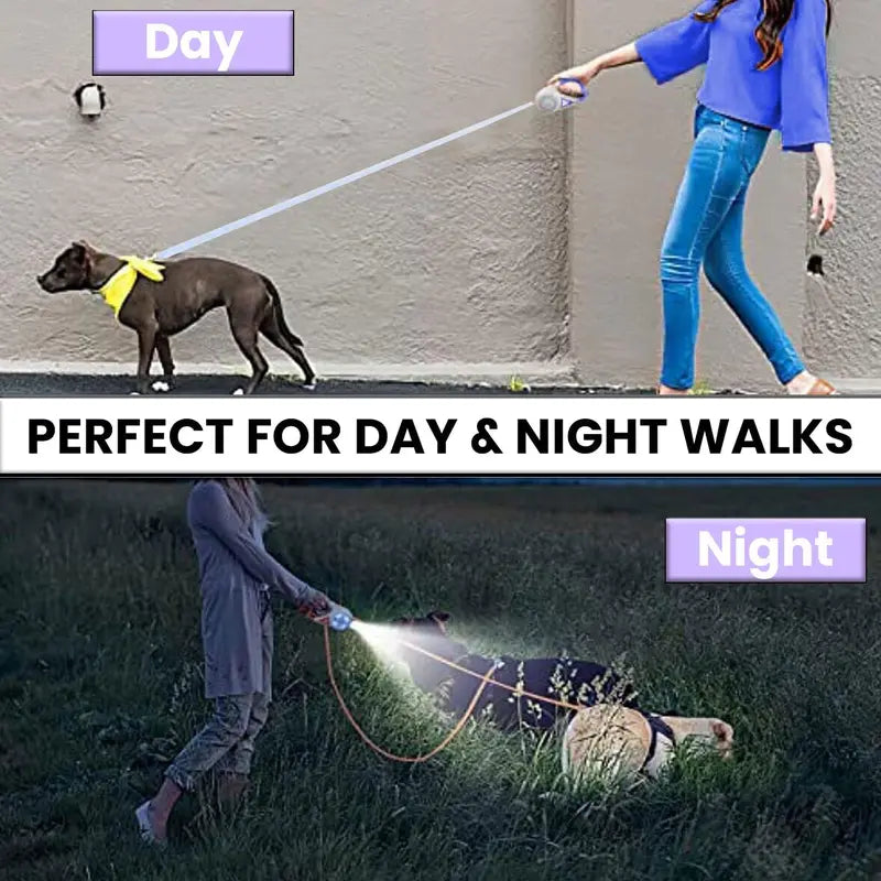 Pawzseek LED Retractable Safety Dog Leash